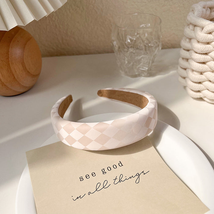Wholesale beige cream headband wide brim JDC-HD-MS024