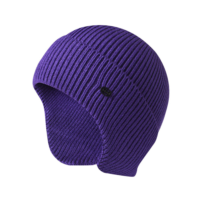 Wholesale Hat Acrylic Winter Warm Ear Guards Outdoor Riding Knitted Cap JDC-FH-GuanXuan001