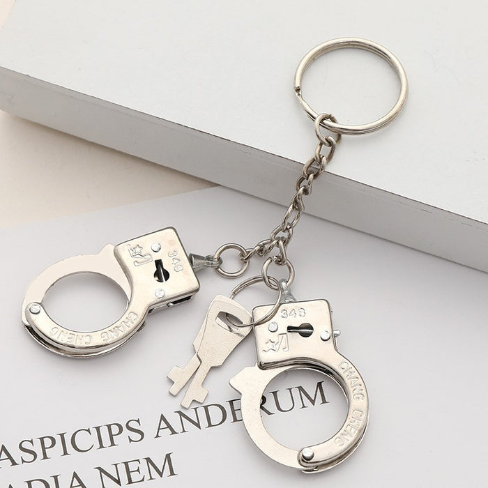 Wholesale imitation metal handcuffs keychain JDC-KC-XXing006