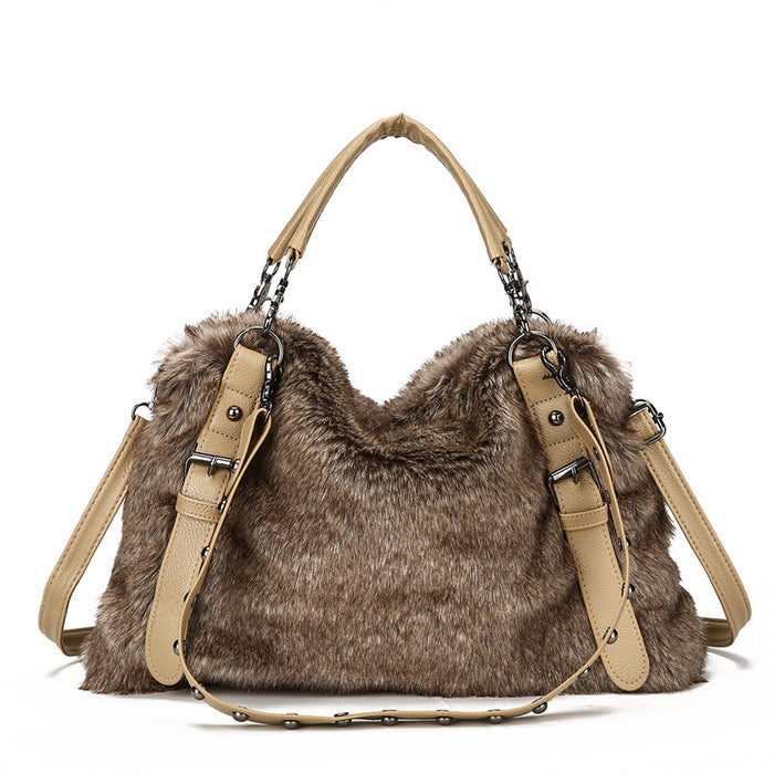 Wholesale Shoulder Bag Plush Fashion Fur Grass Handbag Diagonal Cross JDC-SD-Guimai003