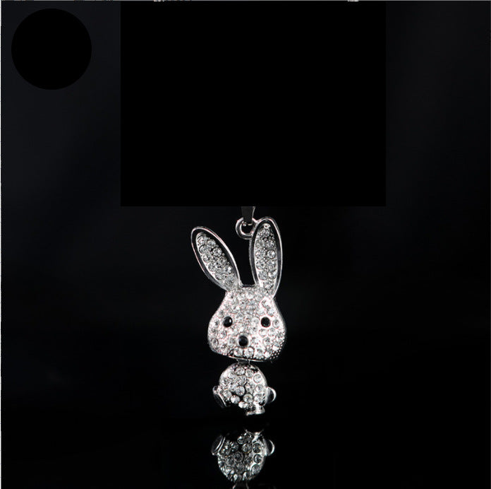Wholesale Necklaces Zinc Alloy Rhinestone Violent Rabbit JDC-NE-Zis011