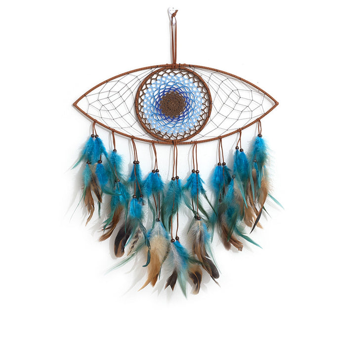 Wholesale Dream Catcher Feather Turkey Eye Tree of Life MQO≥3 JDC-DC-MGu040