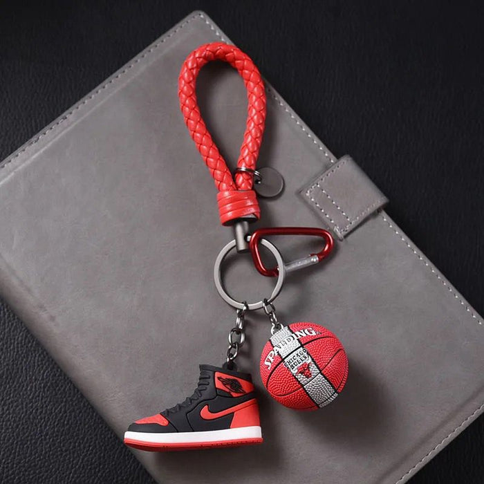 Wholesale Basketball Sneakers Silicone Lanyard Keychain (F) MOQ≥5 JDC-KC-Xuy001