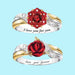 Jewelry WholesaleWholesale Red Rose Diamond Alloy Rings MOQ≥2 JDC-RS-ZiB021 Rings 资比 %variant_option1% %variant_option2% %variant_option3%  Factory Price JoyasDeChina Joyas De China