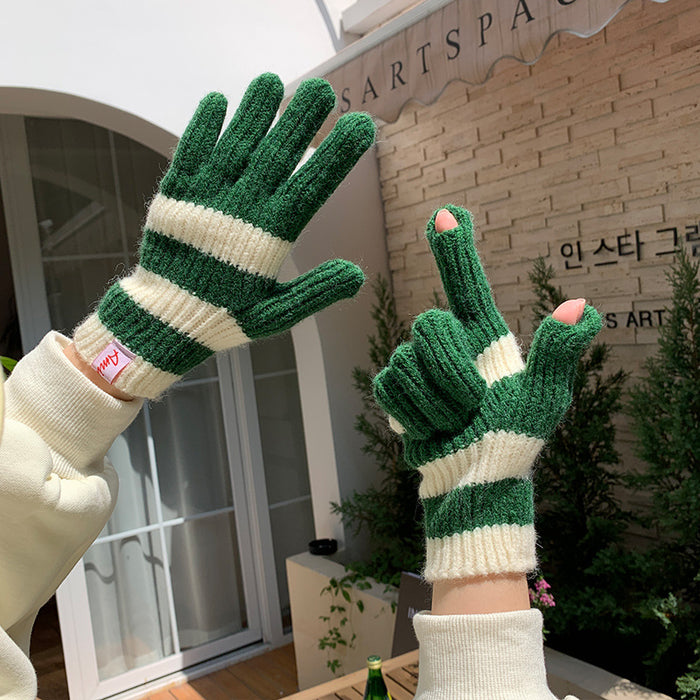 Wholesale Gloves Acrylic Knit Touch Screen All Fingers MOQ≥2 JDC-GS-JingZ001