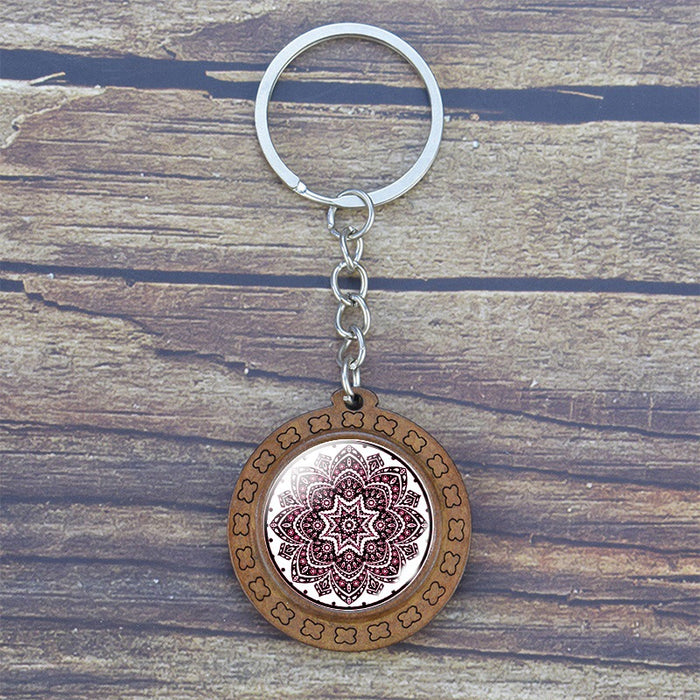 Wholesale Vintage Mandala Keychain MOQ≥2 JDC-KC-ZaoY005