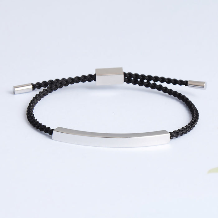 Wholesale Bracelet Stainless Steel Hollow Tube Braided Line Bracelet Adjustable JDC-BT-BeiC001
