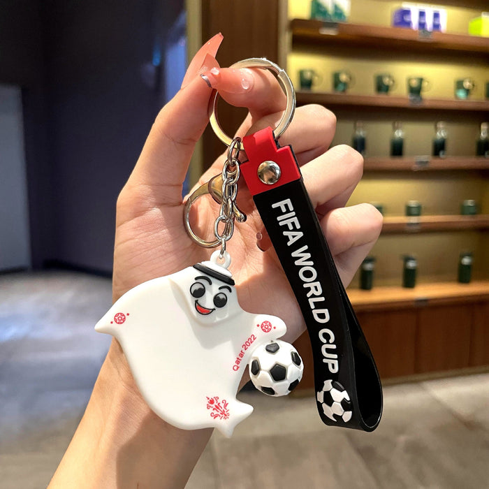 Wholesale Keychain PVC World Cup Mascot Souvenir MOQ≥2 (F) JDC-KC-GHui026