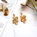 Jewelry WholesaleWholesale S925 Silver Needle Acrylic Snake Earrings JDC-ES-XNuo007 Earrings 协诺 %variant_option1% %variant_option2% %variant_option3%  Factory Price JoyasDeChina Joyas De China