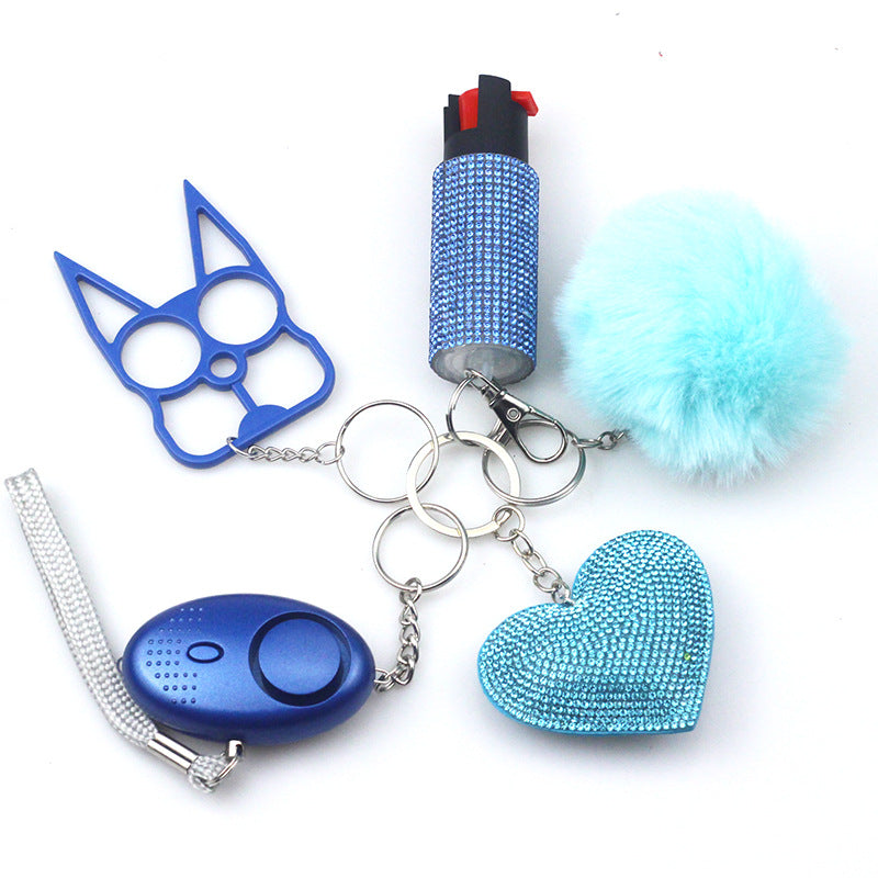 Wholesale Keychains Plastic Self Defense 5 Piece Set Fashion Heart MOQ≥