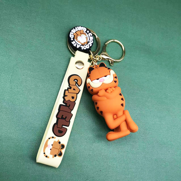 Wholesale Keychain PVC Cute Cartoon Cat Pendant MOQ≥2 (M) JDC-KC-XSZ010