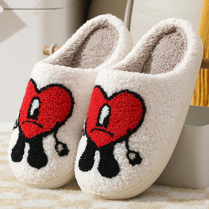 Wholesale Winter Thick Sole Mr Love Cotton Slippers MOQ≥2 JDC-SP-MMD002