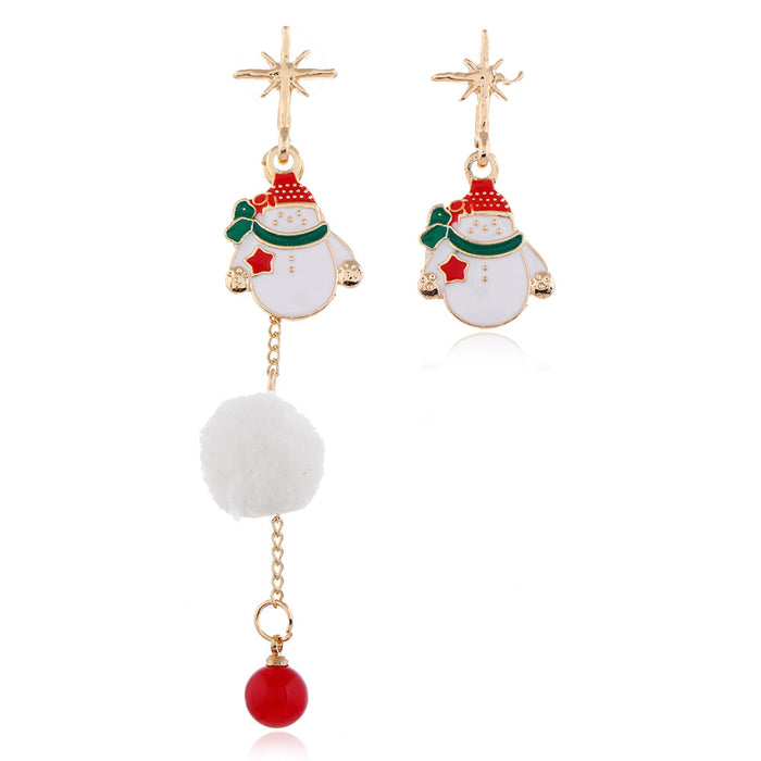 Wholesale Earrings Alloy Christmas MOQ≥2 JDC-ES-ZUOL002