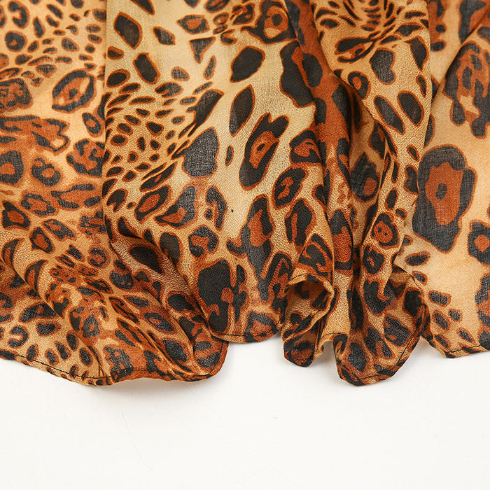 Bufanda de bufanda al por mayor leopardo damas calientes espesadas jdc-sf-jiaw003