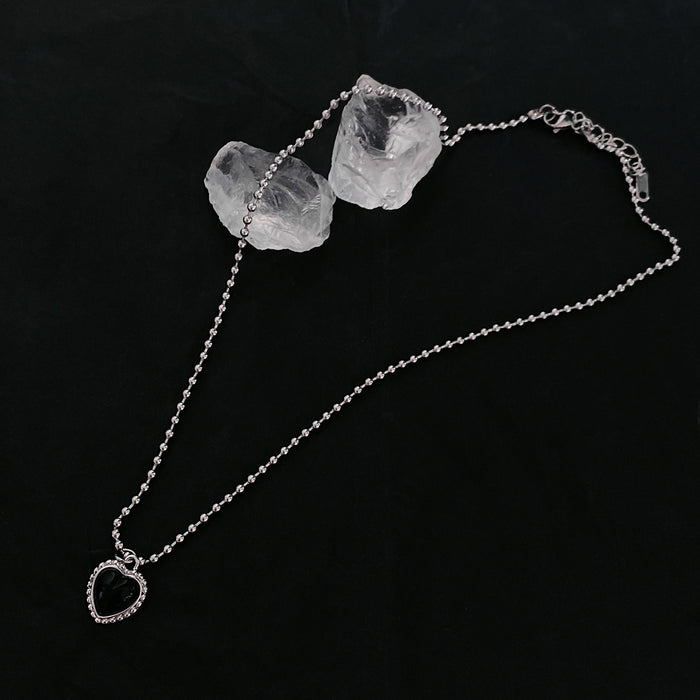Wholesale fashion simple love clavicle chain women's light luxury ins niche design JDC-NE-shengxin003