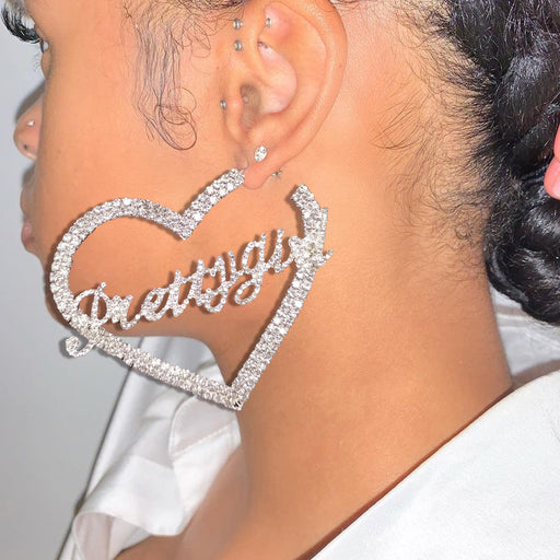 Jewelry WholesaleWholesale letter cutout full diamond heart earrings JDC-ES-XinS005 Earrings 心饰 %variant_option1% %variant_option2% %variant_option3%  Factory Price JoyasDeChina Joyas De China
