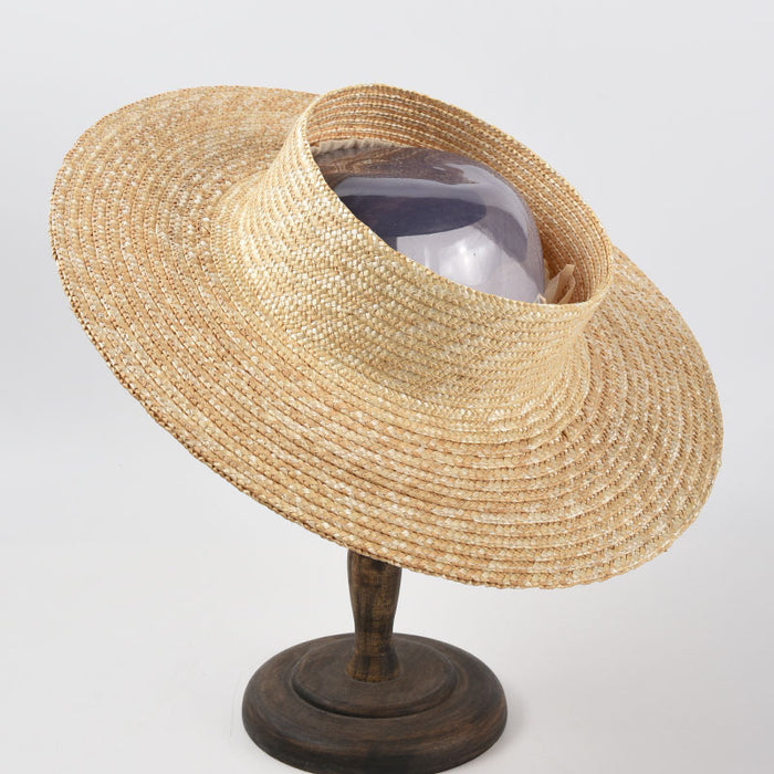 Wholesale hat fashion simple empty top hat summer seaside holiday sunshade MOQ≥3 JDC-FH-LLZ001