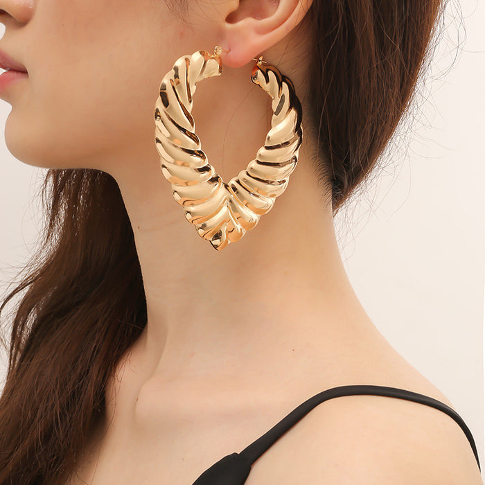 Wholesale Earrings Alloy Gold Plated Claw Thread MOQ≥3 JDC-ES-KaiQ045