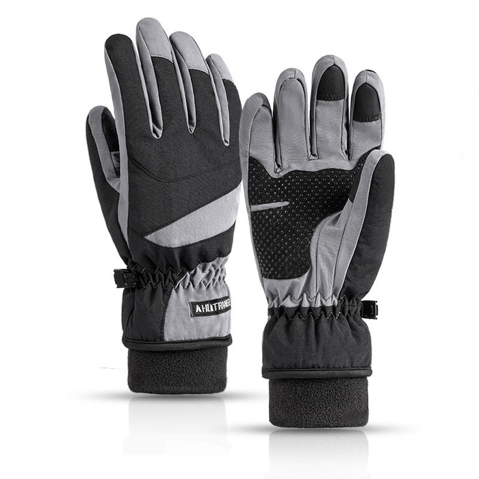 Wholesale Gloves Nylon Waterproof Outdoor Velvet Warm Touch Screen Gloves MOQ≥2 JDC-GS-QiF001