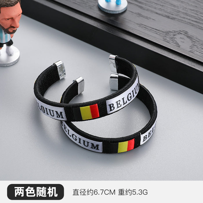 Wholesale Bracelet PVC 2022 World Cup Flag Souvenirs JDC-BT-RuiQ005