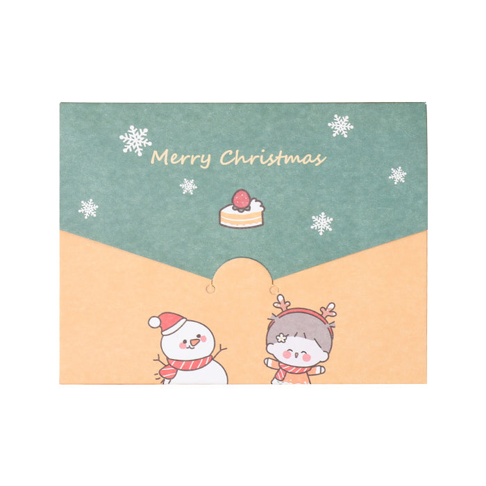 Wholesale Paper Cartoon Christmas Series Greeting Cards JDC-GC-dichen001