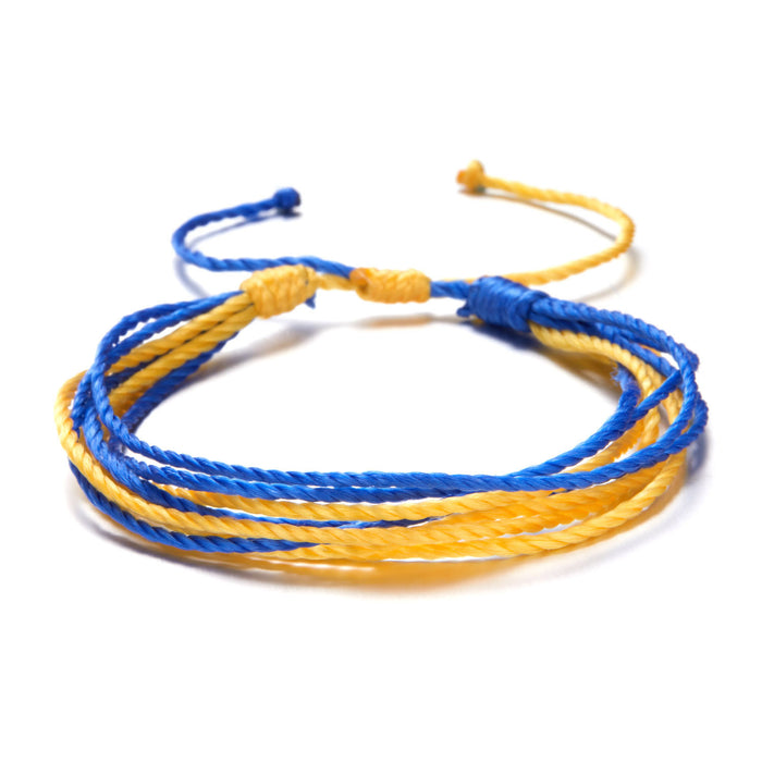 Wholesale Bracelet Braided Rope Creative Color Matching Adjustable JDC-BT-Gm007