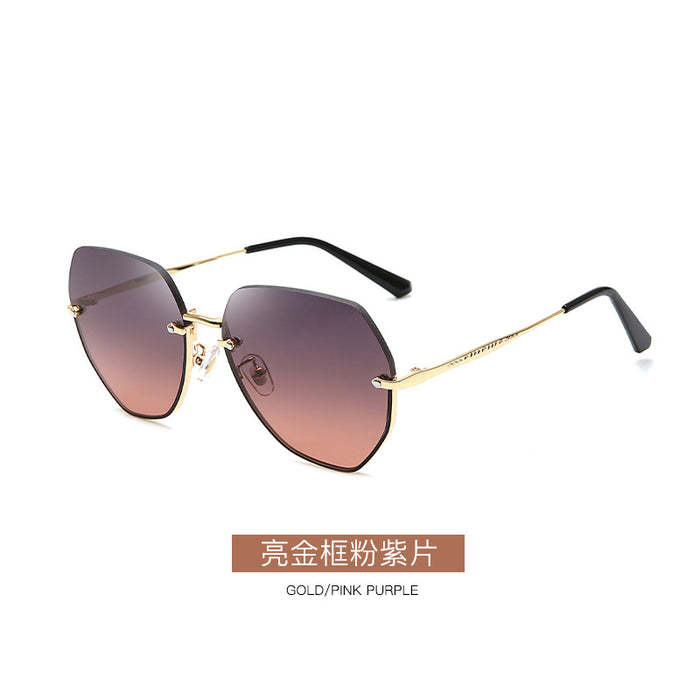 Wholesale Sunglasses PC UV Protection Half Frame Metal JDC-SG-KaiX027