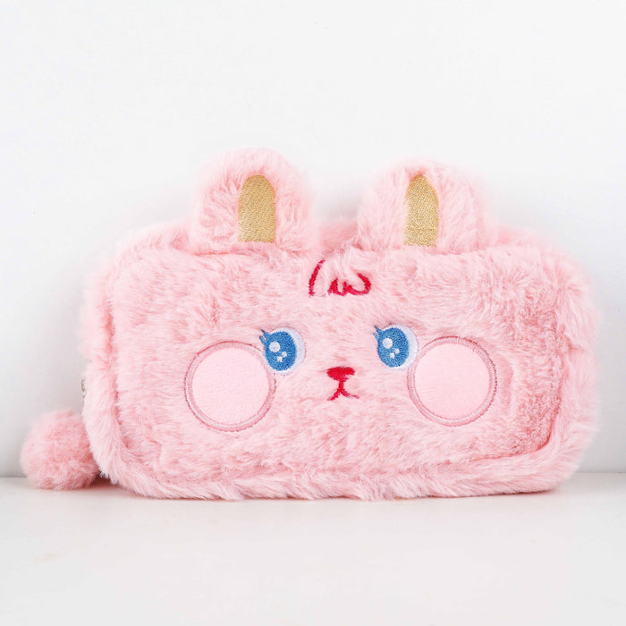 Wholesale Pencil Bags Plush Bear Bunny Cute Large Capacity MOQ≥4 JDC-PB-buji004