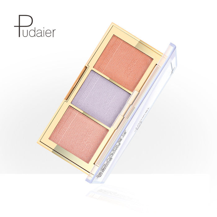 Wholesale Highlighter P 3 Colors Pearlescent Powder Brightening JDC-HT-MKJ005