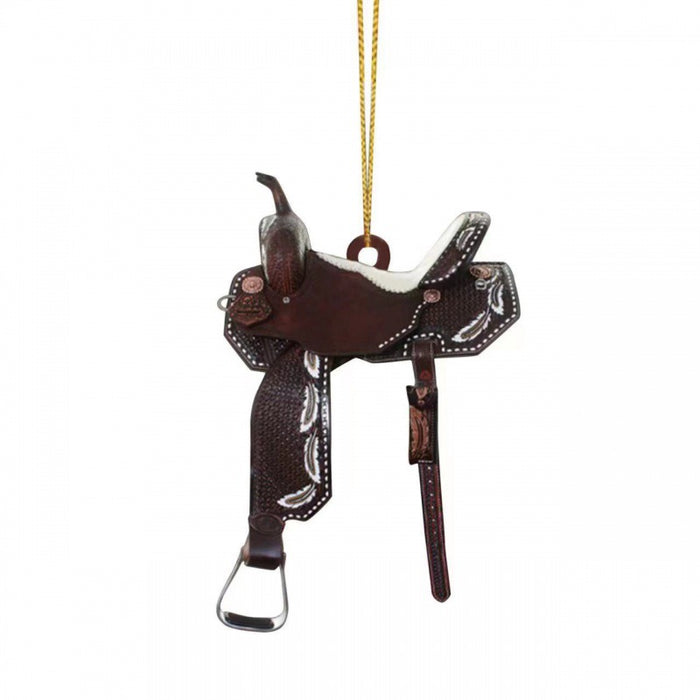 Wholesale Car Accessories Western Cowboy Saddle Ornament Christmas Tree Acrylic Pendant MOQ≥2 JDC-CA-YuX001