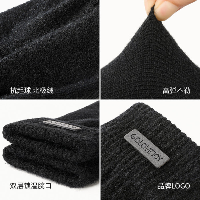 Wholesale Gloves Acrylic Anti-Pilling Touch Screen Outdoor MOQ≥2 JDC-GS-XinR001