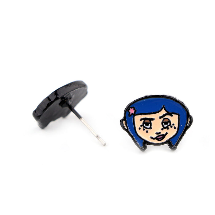 Wholesale Earrings Alloy Cartoon Character Earrings MOQ≥5 JDC-ES-QTQS001