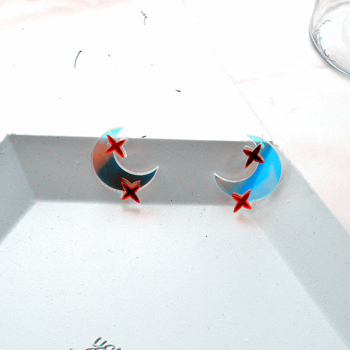Jewelry WholesaleWholesale Acrylic Metal Laser Star Butterfly Earrings JDC-ES-XNuo002 Earrings 协诺 %variant_option1% %variant_option2% %variant_option3%  Factory Price JoyasDeChina Joyas De China