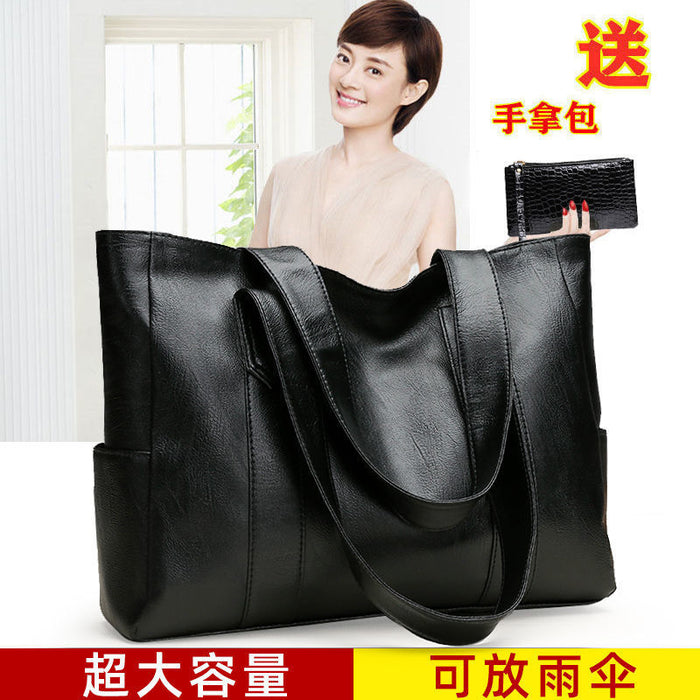 Wholesale Shoulder Bag PU Single Shoulder Simple Big Bag MOQ≥10 JDC-SD-Xieq001