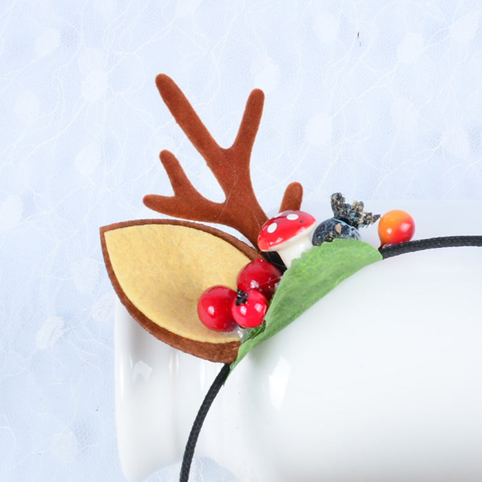 Orejas al por mayor lujosa con asta de Navidad Berry JDC-EF-QingH001