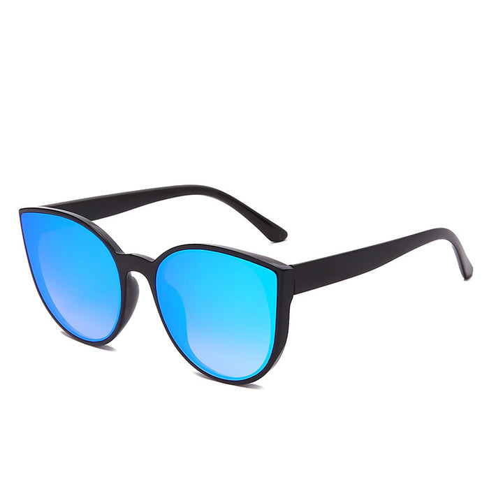 Wholesale Sunglasses PC Leopard Print Black Frame Sunshade Mirror JDC-SG-YuX009