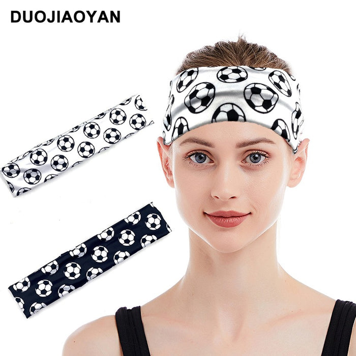 Wholesale World Cup Football Stretch Printed Polyester Headband MOQ≥3 JDC-HD-Jiaoy014