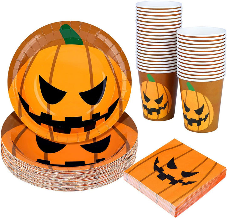Wholesale Cutlery Paper Cups Plates Disposable Halloween MOQ≥2 JDC-PLA-SanS001