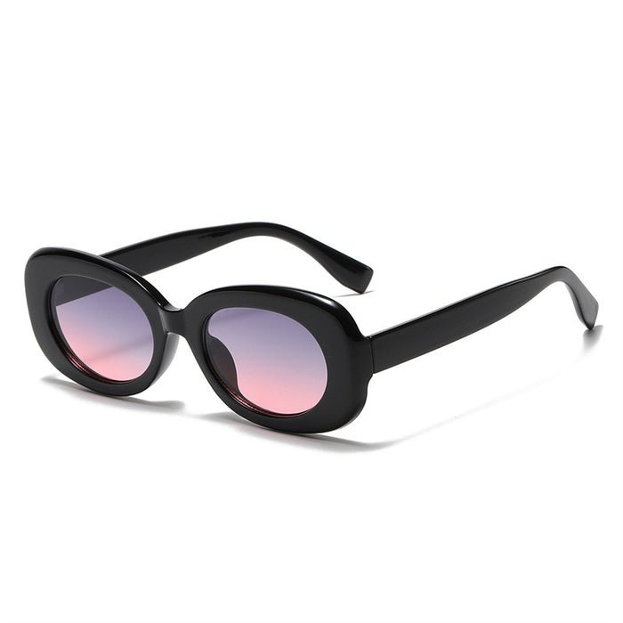 Wholesale Sunglasses AC Oval Gradient Ocean Sheet MOQ≥2 JDC-SG-JieT005