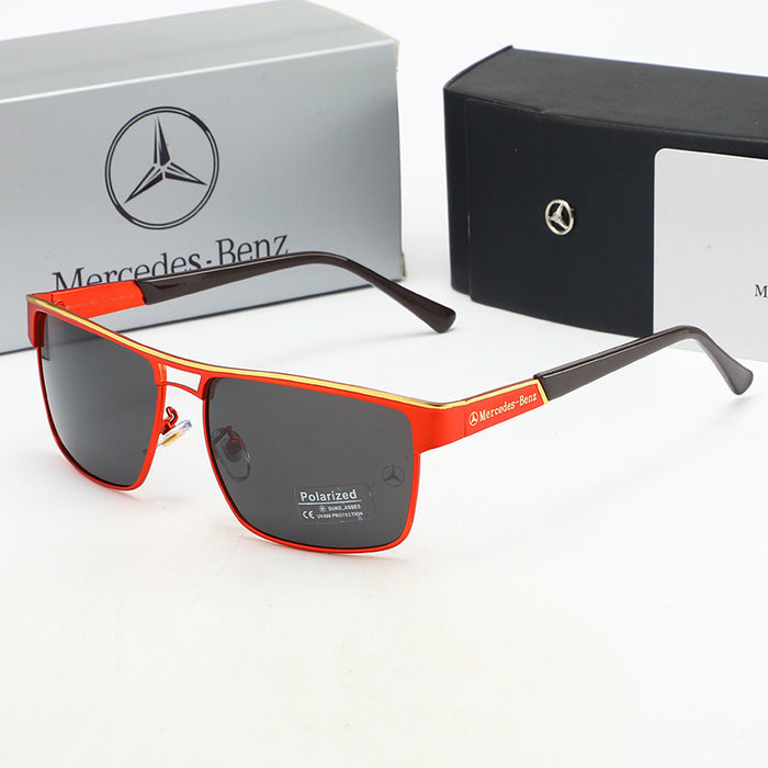 Wholesale metal frame sunglasses driving mirror polarized glasses without box JDC-SG-MenF008