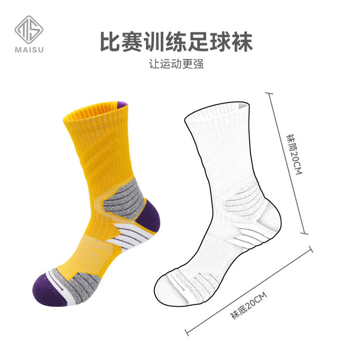 Wholesale Sock Nylon Cotton Basketball Combat Training Elite Socks Middle Tube Towel Bottom Sweat JDC-SK-MaiS010