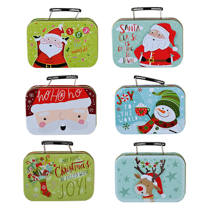 Wholesale Gift Bag Christmas Briefcase Type Tin Box Cartoon MOQ≥2 JDC-GB-HB001