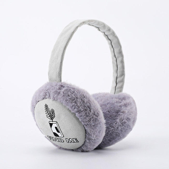 Wholesale Earmuff Plush Winter Warmth Windproof and Cold Plus Fleece Thickening Foldable JDC-EF-GuD003