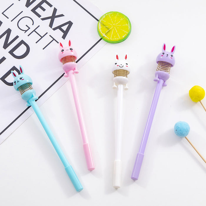 Wholesale Ballpoint Pen Plastic Cute Rabbit Shaking Gel Gel Pen JDC-BP-MPai003