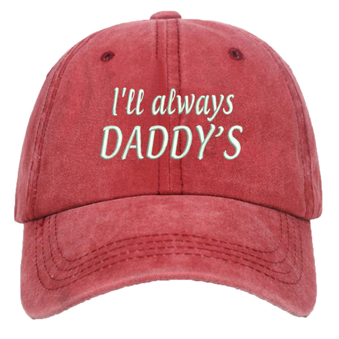 Wholesale Washed Cotton Embroidered Daddy Letters Baseball Cap Father's Day Gift MOQ≥2 JDC-FT-QiuXi001
