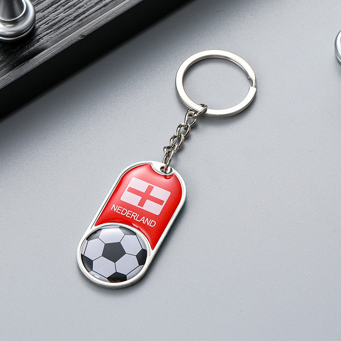 Wholesale Keychain Alloy World Cup Souvenirs National Team Pendant JDC-KC-RuiQi004