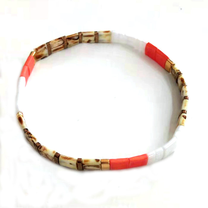 Wholesale Braided Beaded Bracelet Women's Multi-layered Boho Ethnic Style JDC-BT-GBH120