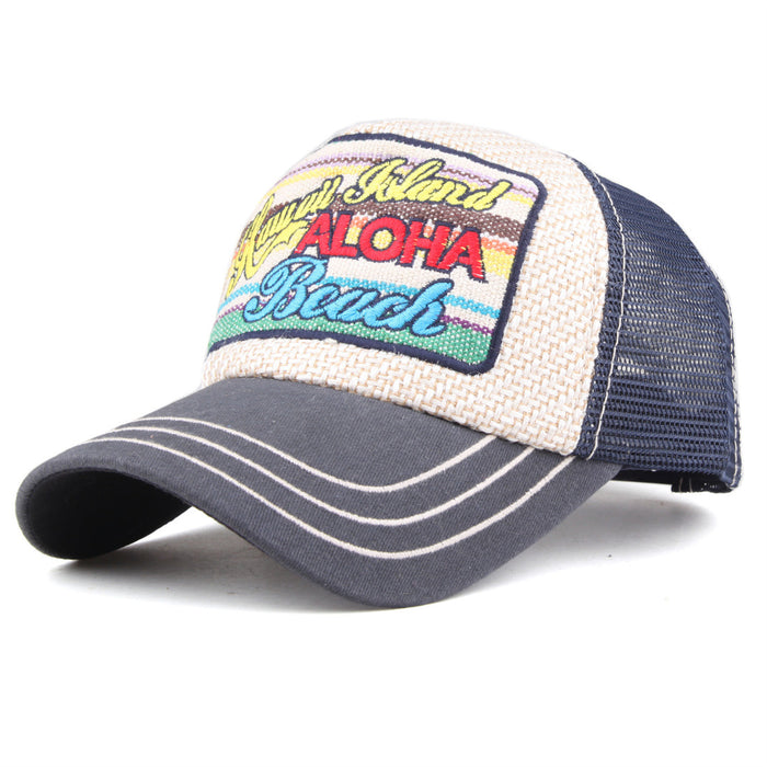 Wholesale beach new patch mesh cap baseball cap JDC-FH-ZhiLa001