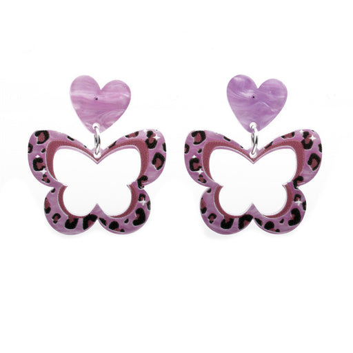 Jewelry WholesaleWholesale Acrylic Butterfly Earrings JDC-ES-ML067 Earrings 米伦 %variant_option1% %variant_option2% %variant_option3%  Factory Price JoyasDeChina Joyas De China