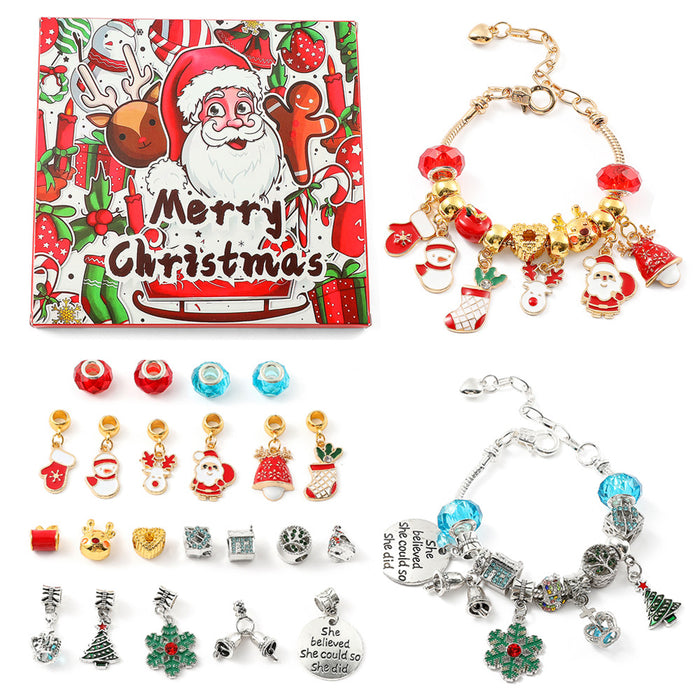Wholesale Bracelet Alloy Christmas Accessories DIY Bracelet Gift Box Set MOQ≥2 JDC-BT-KeFeng002